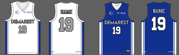 DEMAREST TRAVEL BASKETBALL REVERSIBLE JERSEY