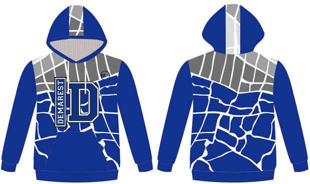 DEMAREST “STREET PATTERNS” PERFORMANCE HOODED PULLOVER