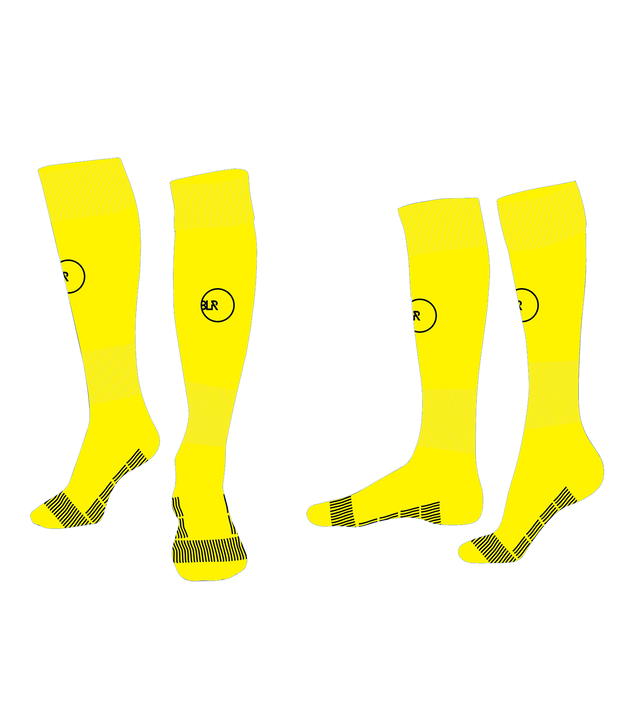 NIRVANA NEON YELLOW SOCCER SOCK (REQUIRED)
